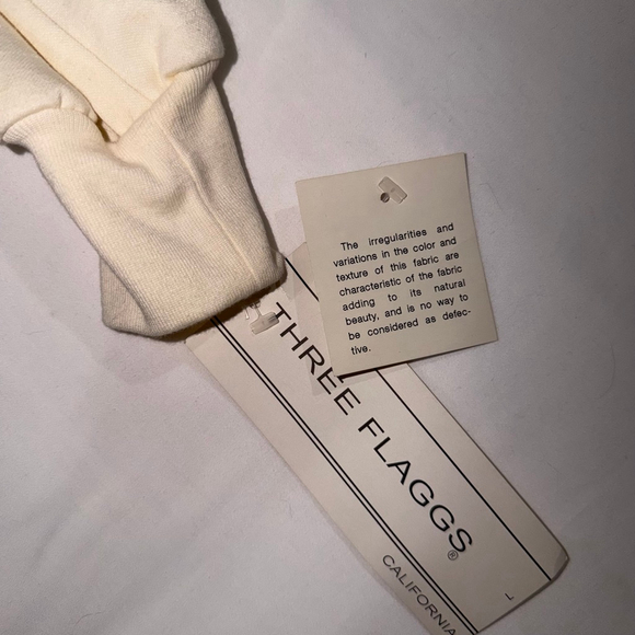 L Three Flaggs California Lace Pullover Top NWT Cream Coquette Cottagecore VTG - Picture 4 of 11